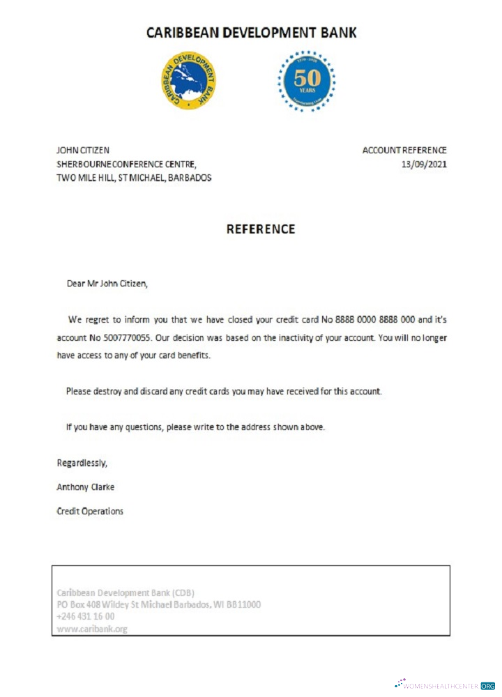 Download Barbados Caribbean Development Bank closure reference Photoshop template